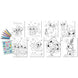 Détail des stickers Disney Stitch à colorier montrant plusieurs personnages prêts à être personnalisés