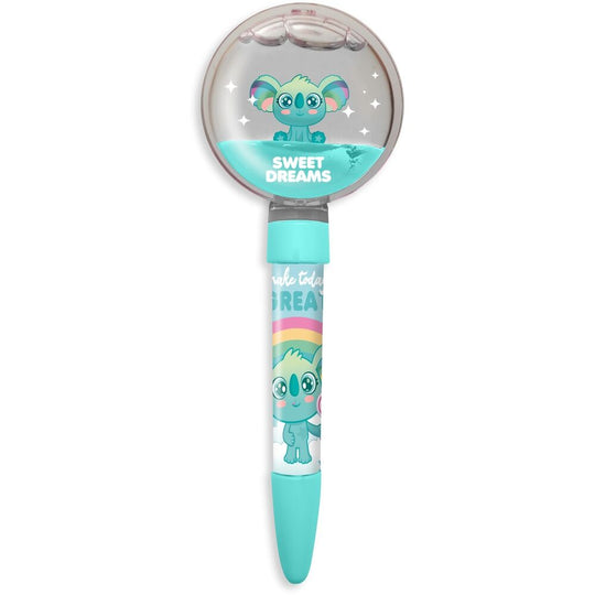 Enfant utilisant un stylo décoré avec un embout fantaisie Dreams & Friends