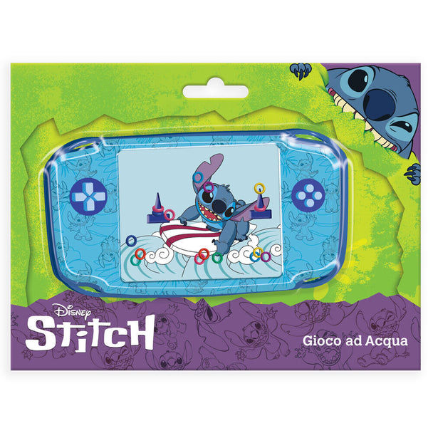 Jeu d'eau Disney Stitch KIDS LICENSING, format 20x15cm, avec personnage Stitch coloré et design ludique.
