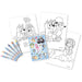 Pages intérieures du set de coloriage Bluey montrant des dessins à colorier adaptés aux enfants