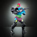 Vue rapprochée du bras robotique avec ses quatre accessoires interchangeables sur la figurine Trap Jaw