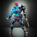 Collection complète avec la figurine Trap Jaw New Eternia et ses multiples armes et accessoires