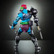 Collection complète avec la figurine Trap Jaw New Eternia et ses multiples armes et accessoires