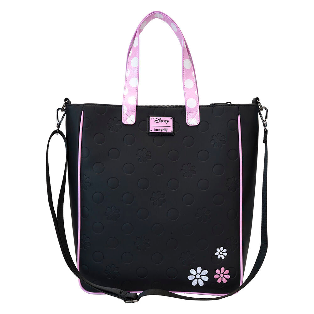 Bandoulière ajustable et amovible en cuir vegan du sac tote Minnie Floral Rock the Dots