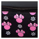 Détails bronze élégants sur les fermetures et attaches du sac Loungefly Disney Minnie