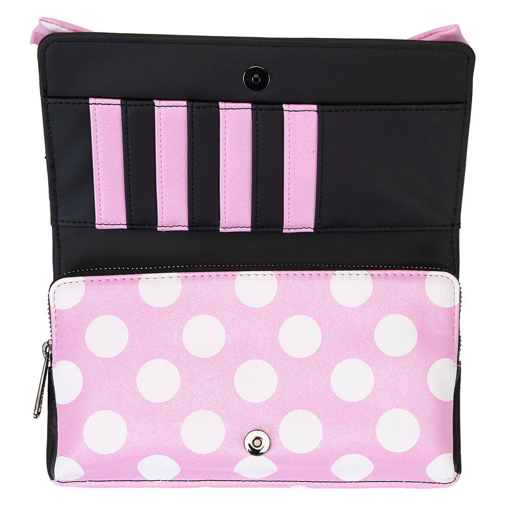 7 emplacements pour cartes intégrés dans le sac Minnie Floral Rock the Dots
