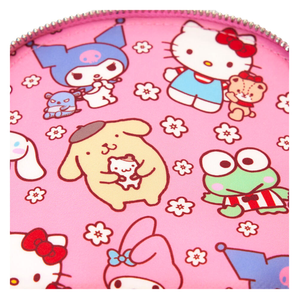 Doublure intérieure assortie avec motifs Hello Kitty visible à l'ouverture du sac