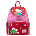 Vue avant du sac à dos Loungefly Hello Kitty and Friends avec illustrations colorées des personnages