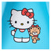 Intérieur du sac à dos Loungefly Hello Kitty avec doublure assortie et espace de rangement pratique