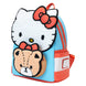 Détail des bretelles réglables et rembourrées du sac à dos Hello Kitty Loungefly pour un confort optimal