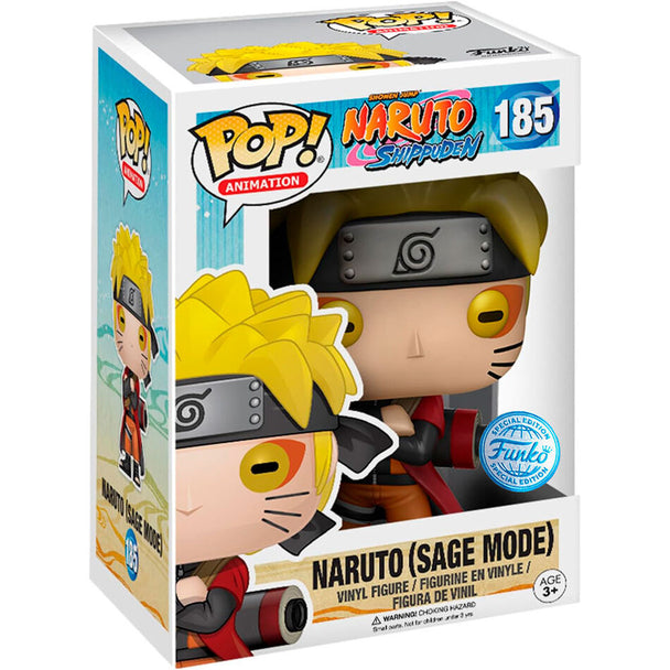 Vue rapprochée de la figurine Funko POP Naruto Shippuden mode Sage avec détails précis et couleurs vives