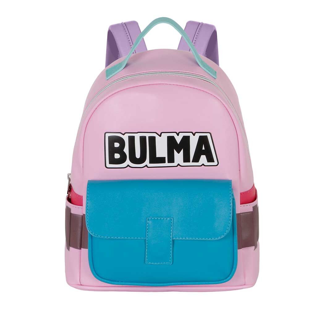 Sac à dos Bulma Dragon Ball vue de face avec design coloré et logo KARACTERMANIA
