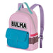 Sac à dos Bulma Dragon Ball 29 cm posé sur une surface blanche, mettant en valeur sa taille compacte