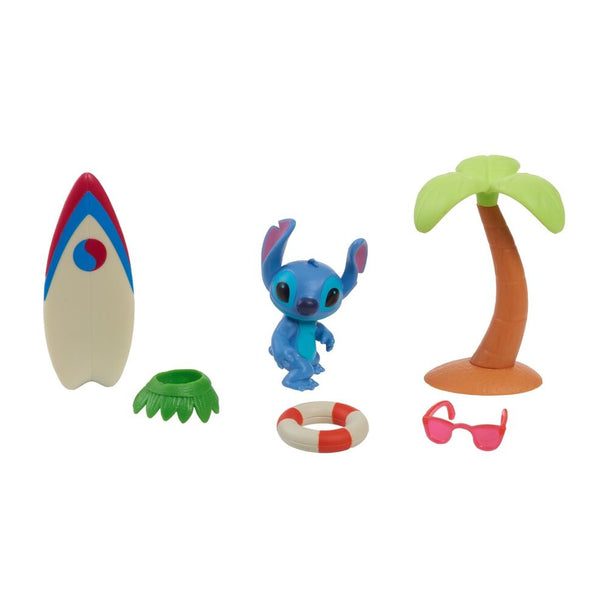 Vue rapprochée de la figurine Stitch Disney avec détails colorés et finition soignée