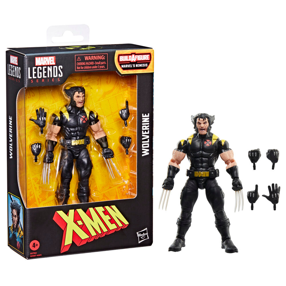 Figurine Wolverine articulée en pose dynamique sur fond neutre