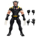 Détail du visage expressif de la figurine Wolverine HASBRO avec masque et barbe