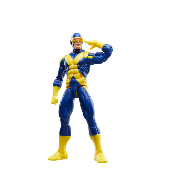 Vue latérale de la figurine Cyclops montrant ses articulations mobiles