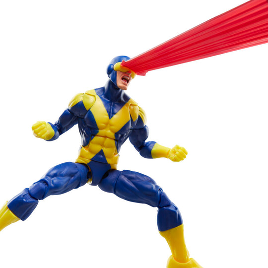 Zoom sur les mains articulées de la figurine Cyclops Marvel X-Men