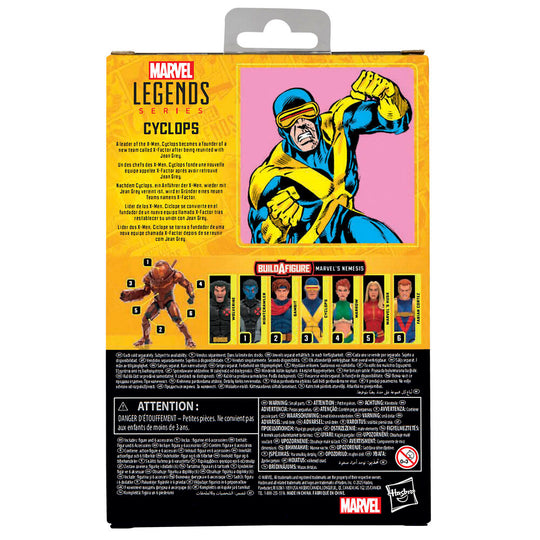 Figurine Cyclops Marvel X-Men en position de combat avec accessoires
