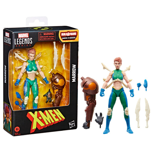 Vue de face de la figurine Marrow articulée Marvel X-Men avec détails précis