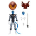 Profil gauche de la figurine Marvel X-Men Nightcrawler montrant les détails des articulations