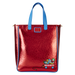 Vue latérale montrant la profondeur de 10 cm du sac tote Loungefly Hello Kitty