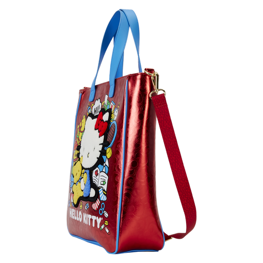 Détail de la sangle en nylon ajustable et amovible du sac Hello Kitty 50e anniversaire