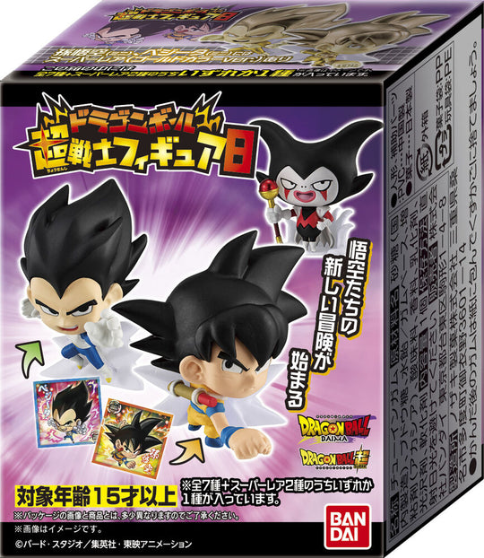 Vue arrière de la figurine Dragon Ball Super Warrior surprise 5cm montrant les détails du dos