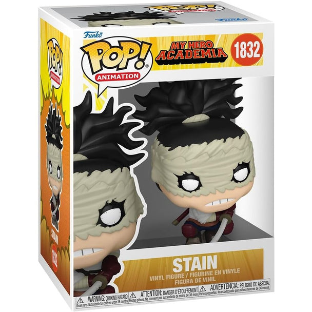 Figurine Funko POP Stain de My Hero Academia en vinyle, vue de face avec détails précis et couleurs vives