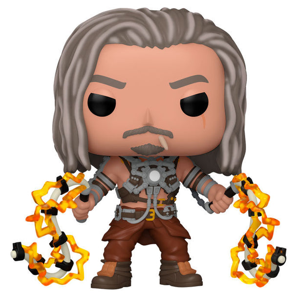 Figurine Funko POP Whiplash en vinyle de 9 cm issue de la saga Marvel Infinity, présentée dans sa boîte cadeau.