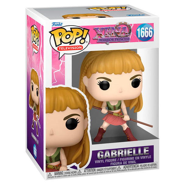 Vue rapprochée de la figurine Funko POP Gabrielle, mettant en valeur ses détails et sa finition soignée.