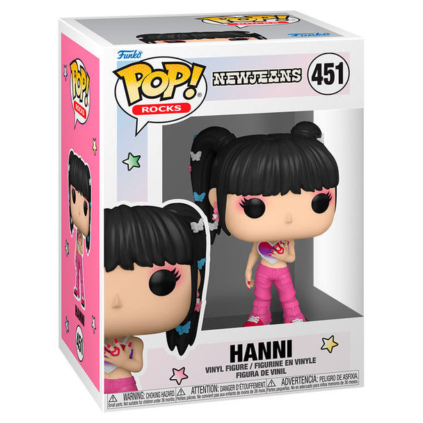 Vue rapprochée de la figurine Funko POP représentant Hanni du groupe K-pop New Jeans