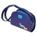 Détail de la fermeture zippée et de la bandoulière ajustable du sac Loungefly Disney La Belle et le Clochard
