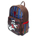 Vue latérale montrant la poche latérale pratique du sac à dos Loungefly Disney Zero