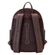 Détail des bretelles ajustables en simili cuir du sac à dos Loungefly Disney Zero