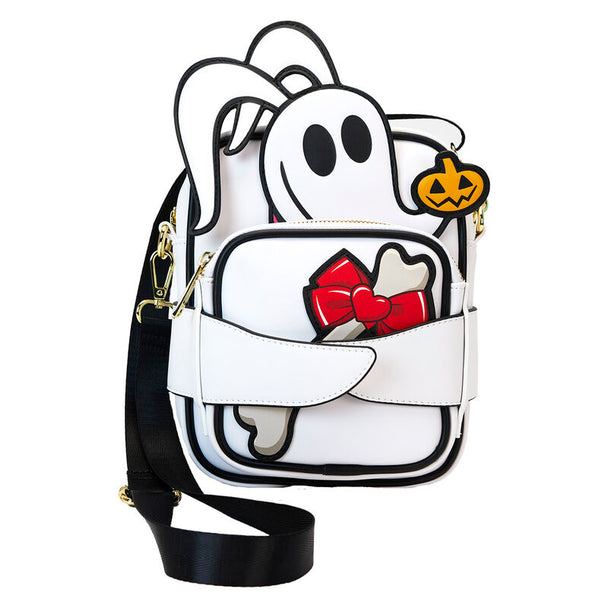 Sac à épaule Loungefly Disney Zero en simili cuir vegan avec design L'Étrange Noël de Monsieur Jack
