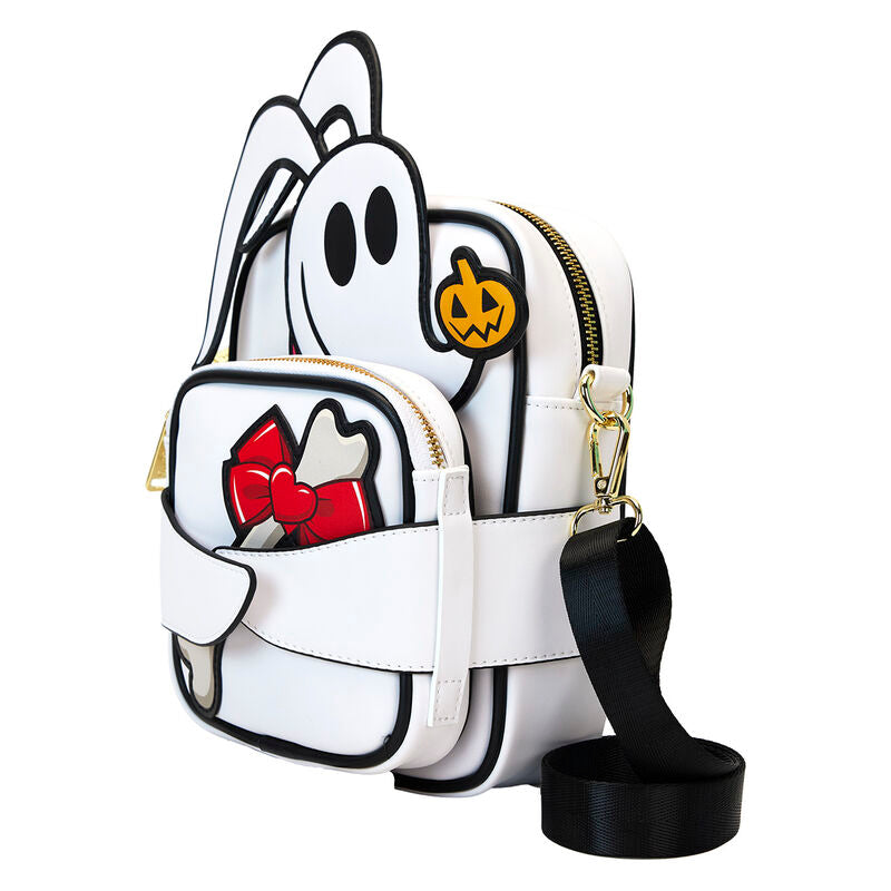 Finitions en métal doré brillant sur le sac Loungefly Disney Zero pour une touche élégante