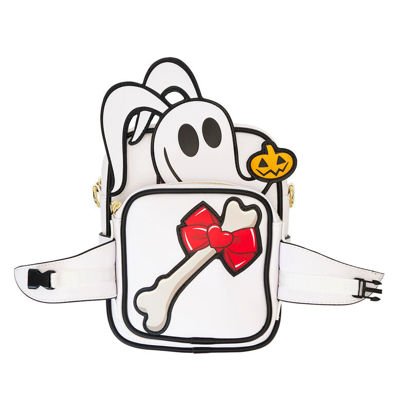Vue latérale du sac Loungefly Disney Zero mettant en avant sa silhouette compacte et pratique
