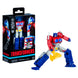 Optimus Prime en mode camion rouge et bleu prêt à l'action dans la série Studio Series