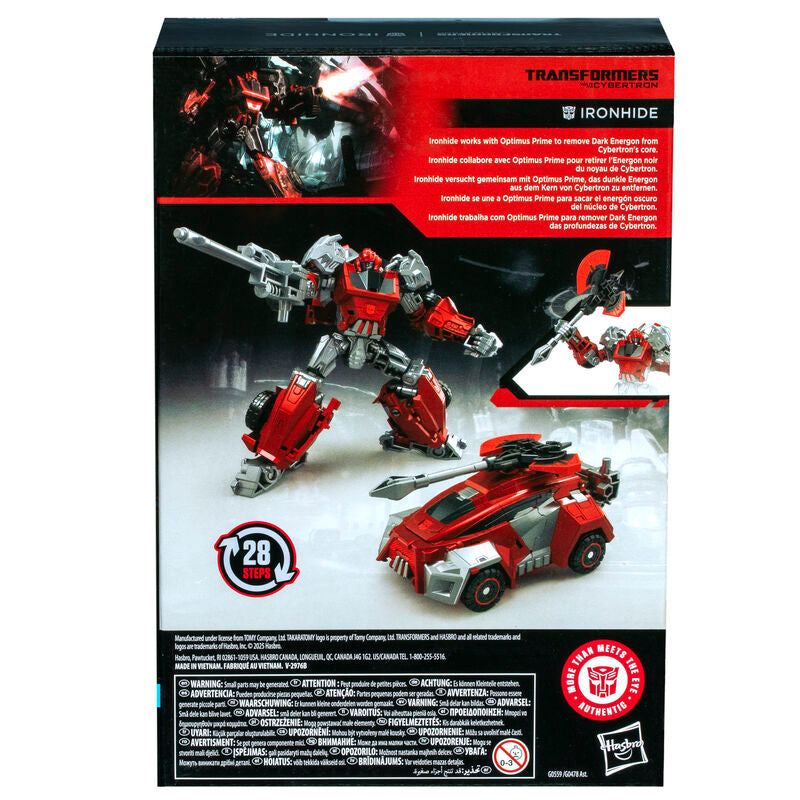 Packaging officiel HASBRO de la figurine Transformers Ironhide War for Cybertron Studio Series