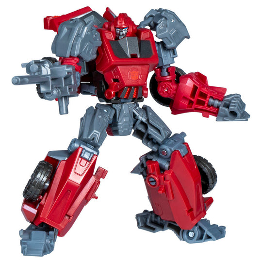 Détail des armes de la figurine Ironhide : double hache energon et fusil laser attachés
