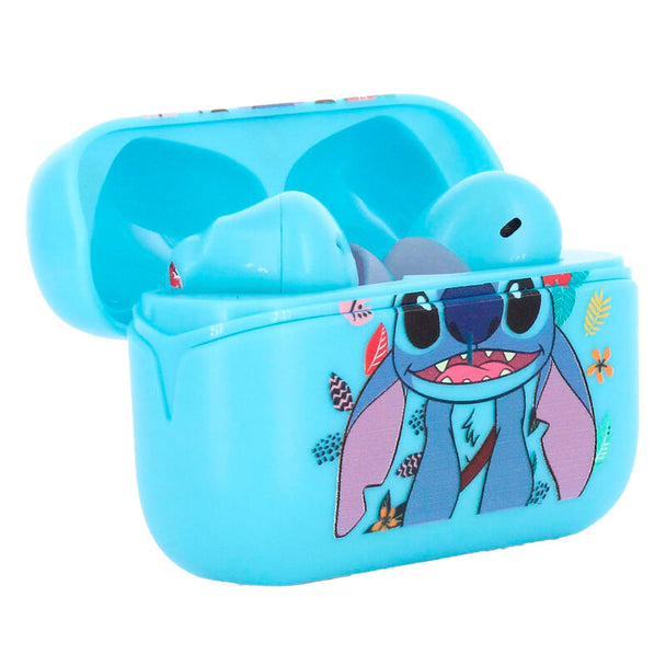 Casque EXQUISITE GAMING Disney Stitch posé sur une surface blanche avec lumière naturelle