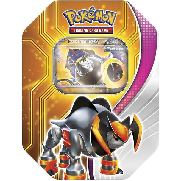 Détail des cartes assorties incluses dans la boîte métal Pokémon en espagnol