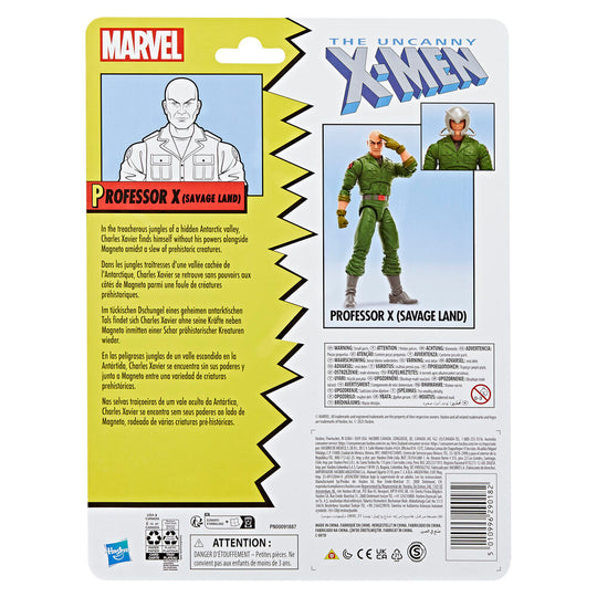 Accessoires inclus avec la figurine articulée Professeur X Savage Land Marvel X-Men