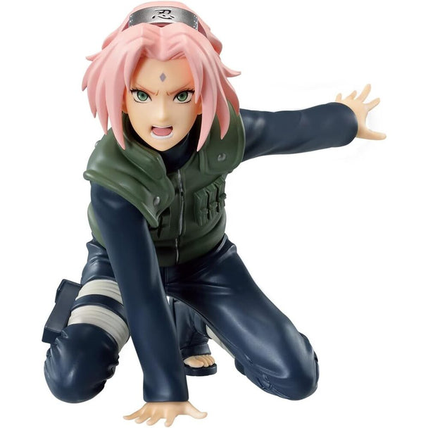 Figurine Sakura Haruno de 9 cm vue de face avec détails précis et couleurs vives