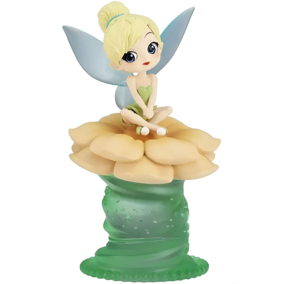Ensemble complet des six images de la figurine Clochette Q Posket montrant différents angles