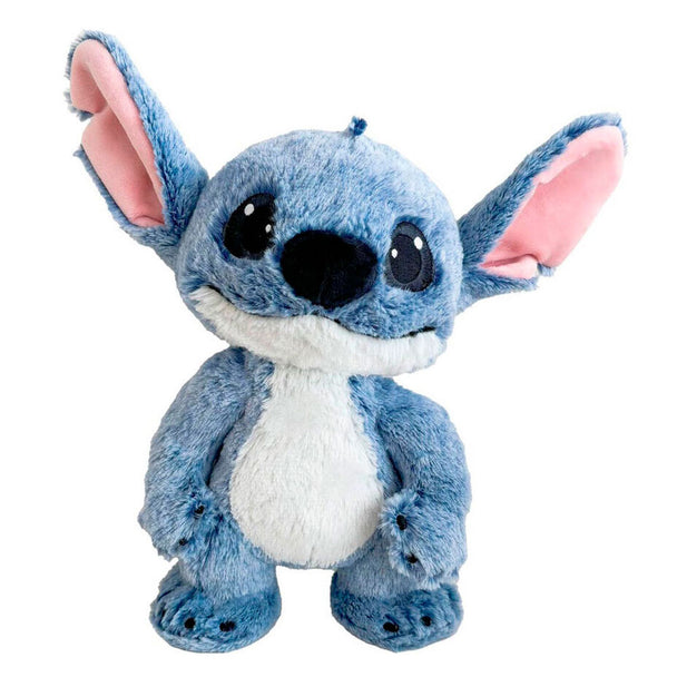 Détail de la peluche Stitch SIMBA montrant la texture douce et les finitions soignées