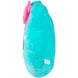 Coussin Siregata posé sur un lit d'enfant, illustrant son usage décoratif et confortable