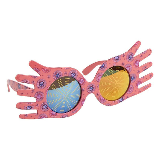 Lunettes de soleil premium Harry Potter Luna Lovegood CERDÁ vues de face avec monture colorée et verres teintés