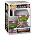 Vue latérale de la figurine Funko POP Donatello, personnage emblématique des Ninja Turtles The Last Ronin, 9 cm